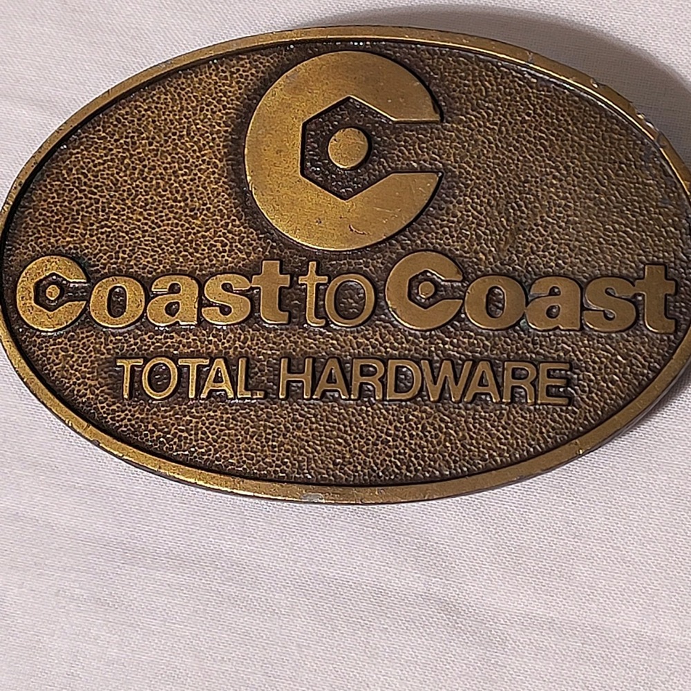 Coast To Coast Total Hardware Belt Buckle Gold Tone Siskiyou Grants Pass Oregon